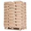 Bûches de bois compressé – Palette 117 packs, 100% feuillus, 585 bûches