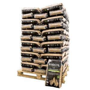 Palette Premium – 22 sacs de granulés de bois certifiés DIN Plus – 15 kg